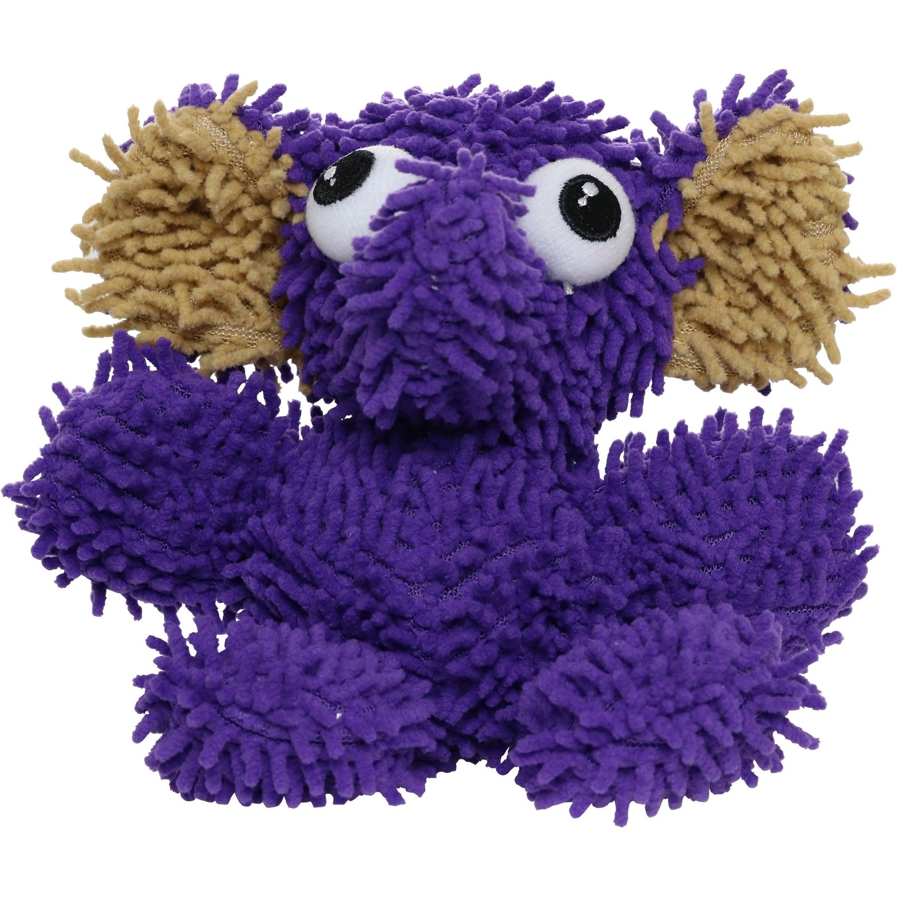 Mighty Jr Microfiber Ball Elephant Squeaky Plush Dog Toy, Purple