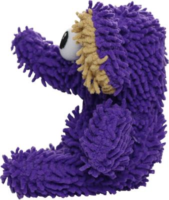 Show full view: Mighty Jr Microfiber Ball Elephant Squeaky Plush Dog Toy, Purple slide 3 of 4