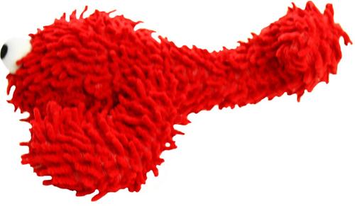 Show full view: Mighty Jr Microfiber Ball Lobster Squeaky Plush Dog Toy, Red slide 3 of 5