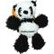 Show in main carousel: Mighty Jr Microfiber Ball Panda Squeaky Plush Dog Toy, Black slide 4 of 4