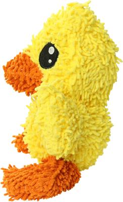 Show full view: Mighty Microfiber Ball Med Duck Squeaky Plush Dog Toy, Yellow slide 3 of 4