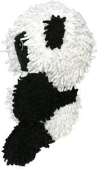 Mighty Microfiber Ball Med Panda Squeaky Plush Dog Toy, Black slide 2 of 4