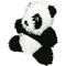Show in main carousel: Mighty Microfiber Ball Med Panda Squeaky Plush Dog Toy, Black slide 2 of 5