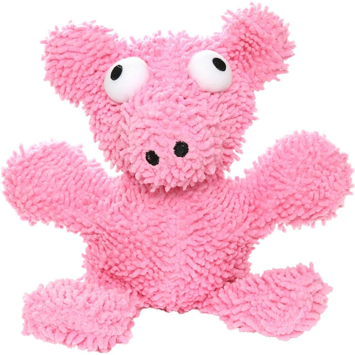 Mighty Microfiber Ball Med Pig Squeaky Plush Dog Toy, Pink