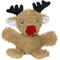 Show in main carousel: Mighty Microfiber Ball Med Reindeer Squeaky Plush Dog Toy, Brown slide 1 of 4