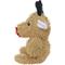 Show in main carousel: Mighty Microfiber Ball Med Reindeer Squeaky Plush Dog Toy, Brown slide 3 of 4