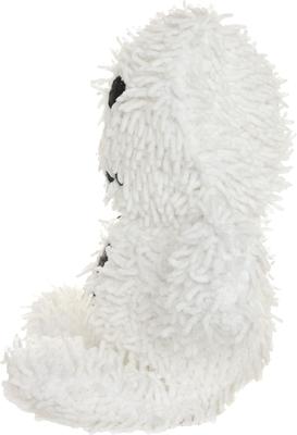 Show full view: Mighty Microfiber Ball Med Snowman Squeaky Plush Dog Toy, White slide 3 of 5