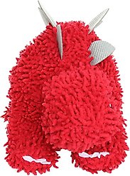 Mighty Microfiber Ball Med Stegosaurus Squeaky Plush Dog Toy, Red slide 2 of 4