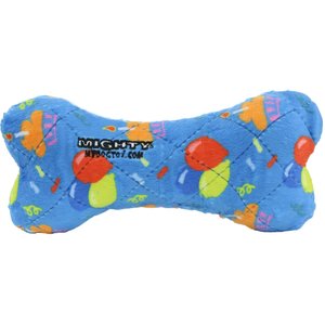 Mighty No Stuff Bone Dog Toy, Blue, Medium