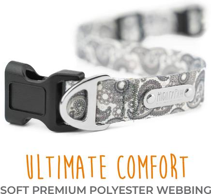Show full view: Mighty Paw Designer Paisley Dog Collar, Small slide 5 of 10
