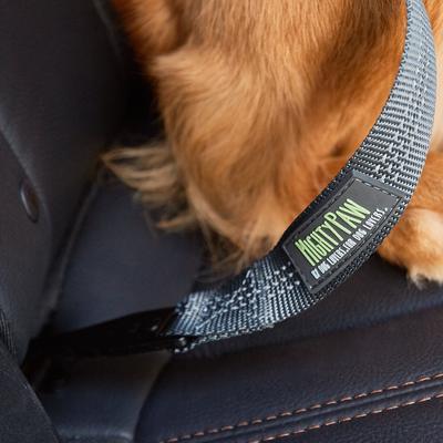 Show full view: Mighty Paw Dog Vehicle Safety Belt, Grey/Green slide 2 of 9