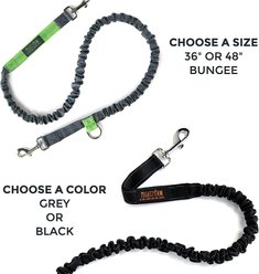 Mighty Paw Hands Free Nylon Bungee Dog Leash Set, Black, 36-in slide 2 of 8