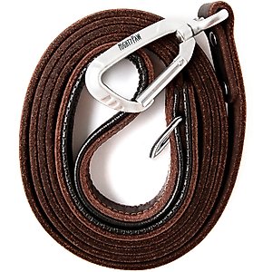Mighty Paw Leather Dog Leash, 6-ft long