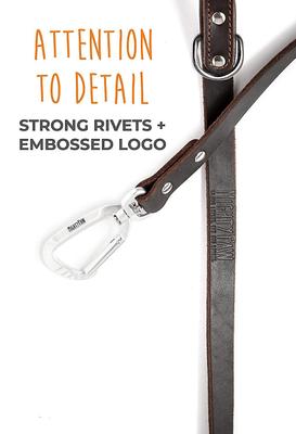 Show full view: Mighty Paw Leather Dog Leash, 6-ft long slide 5 of 7