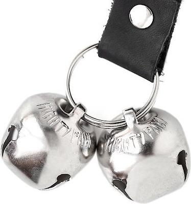 Show full view: Mighty Paw Leather Tinkle Bells Dog Doorbell, Black slide 6 of 6