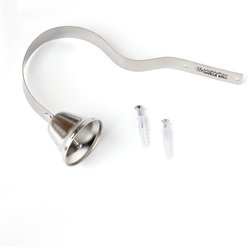 Mighty Paw Metal Brass Tinkle Bell Dog Doorbell, Silver slide 2 of 6