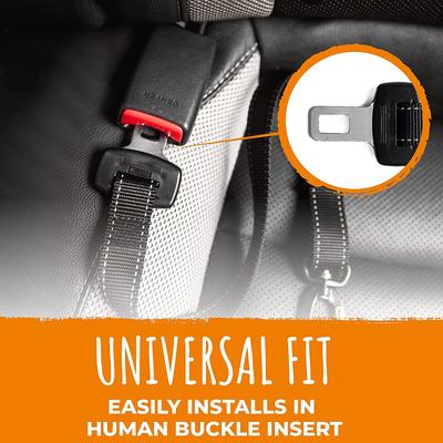 Show full view: Mighty Paw Nylon Dog Seat Belt for Buckle, Black slide 3 of 11