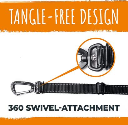 Show full view: Mighty Paw Nylon Dog Seat Belt for Buckle, Black slide 6 of 11