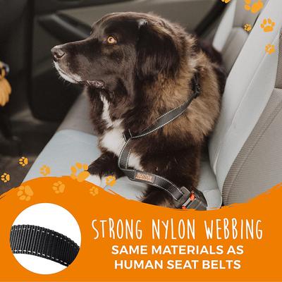 Show full view: Mighty Paw Nylon Dog Seat Belt for Buckle, Black slide 8 of 11