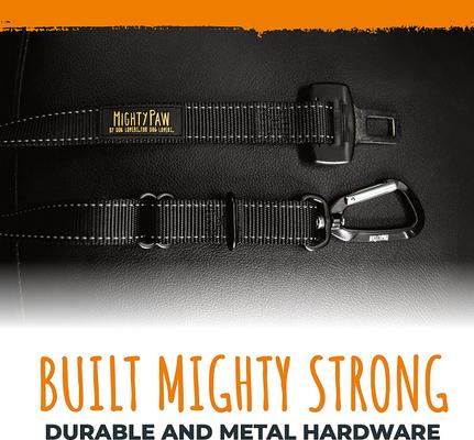 Show full view: Mighty Paw Nylon Dog Seat Belt for Buckle, Black slide 10 of 11