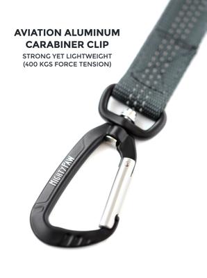 Show full view: Mighty Paw Nylon Reflective Short Dog Leash, Black & Orange, 1.5-ft long, 1-in wide slide 7 of 10