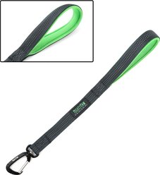 Mighty Paw Nylon Reflective Short Dog Leash, Grey & Green, 1.5-ft long, 1-in wide slide 2 of 8