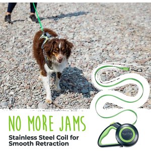 Mighty Paw Retractable 2.0 Dog Leash, Green, Lite