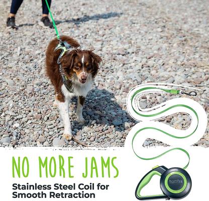 Show full view: Mighty Paw Retractable 2.0 Dog Leash, Green, Lite slide 3 of 10