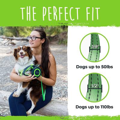 Show full view: Mighty Paw Retractable 2.0 Dog Leash, Green, Lite slide 6 of 10