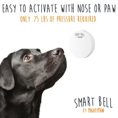 Show full view: Mighty Paw Smart Bell 2.0 Potty Training Dog Doorbell, White, 2 count slide 4 of 13