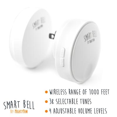 Show full view: Mighty Paw Smart Bell 2.0 Potty Training Dog Doorbell, White, 2 count slide 6 of 13