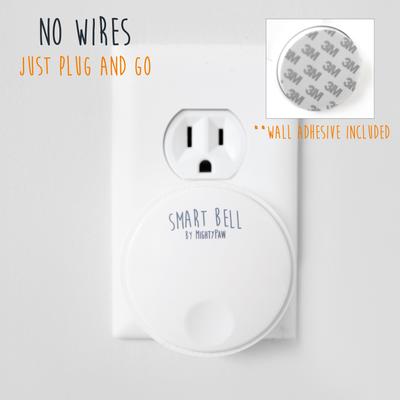 Show full view: Mighty Paw Smart Bell 2.0 Potty Training Dog Doorbell, White, 2 count slide 8 of 13