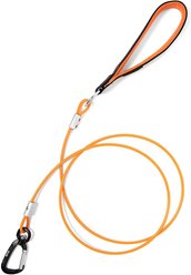 Mighty Paw Stainless Steel Chew Proof Cable Leash, 6-ft long, Orange