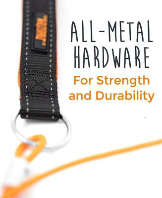 Show full view: Mighty Paw Stainless Steel Chew Proof Cable Leash, 6-ft long, Orange slide 8 of 10