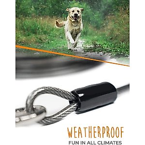 Mighty Paw Tie Out Cable Dog Leash, 30-ft, X-Large