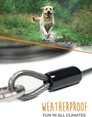 Show full view: Mighty Paw Tie Out Cable Dog Leash, 30-ft, X-Large slide 5 of 10