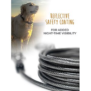 Mighty Paw Tie Out Cable Dog Leash, 30-ft, X-Large