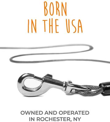 Show full view: Mighty Paw Tie Out Cable Dog Leash, 30-ft, X-Large slide 8 of 10