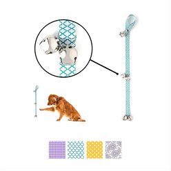Mighty Paw Tinkle Bells Dog Doorbells, Pattern, Kelly Green