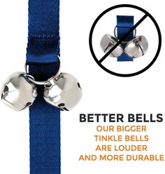 Mighty Paw Tinkle Bells Dog Doorbells, Solid, Blue slide 2 of 6