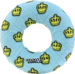 Mighty Ring Squeaky Plush Dog Toy, Blue