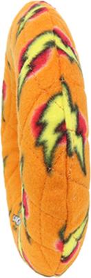 Show full view: Mighty Ring Squeaky Plush Dog Toy, Orange slide 2 of 8