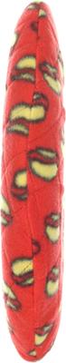 Show full view: Mighty Ring Squeaky Plush Dog Toy, Red slide 3 of 4