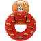 Show in main carousel: Mighty Ring Squeaky Plush Dog Toy, Red slide 5 of 8