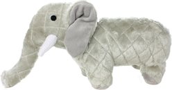 Mighty Safari Elephant Squeaky Plush Dog Toy, Grey