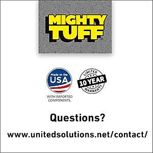 Mighty Tuff Airtight Pet Food Storage Container Bundle with Wheels & Scoop, Gray, 48-lbs