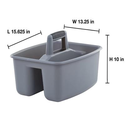 Show full view: Mighty Tuff Rough & Rugged All-Purpose Cleaning Caddy, Gray, 2 count slide 2 of 8