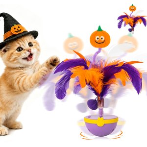 Migipaws Touch Activated Feather Roly-Poly Halloween Cat Toy