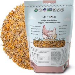 Mile Four Organic 16% Protein Whole Grain Layer Chicken & Duck Feed, 2-lb bag slide 2 of 9