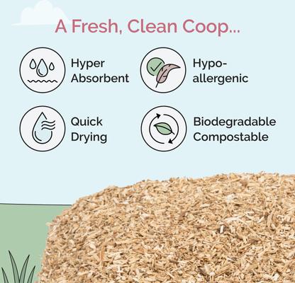 Show full view: Mile Four Organic Coop & Nesting Box Hemp Chicken Bedding, 1-lb bag slide 2 of 9